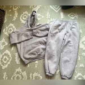 Women's Comfrt Neutral Hoodie and Sweatpants Set